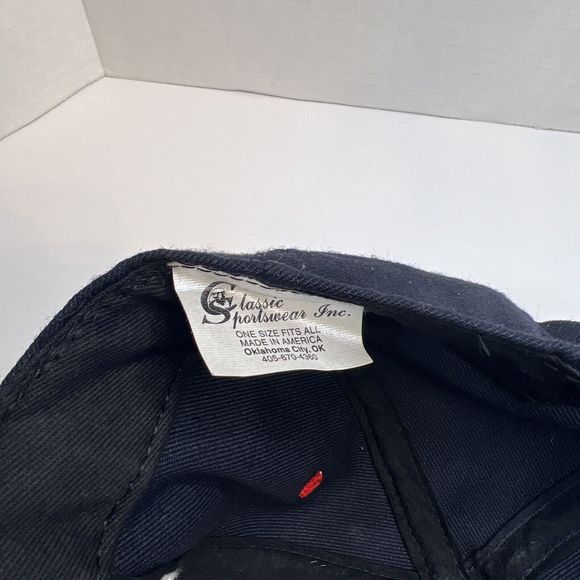 Vintage 90s CHP USA 50 Star Flag Embroidered Trucker Hat Cap SnapBack Trucker - Picture 15 of 16